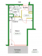 T1BIS de 23,8 m² - 8 B allée de cluny Gevrey-Chambertin