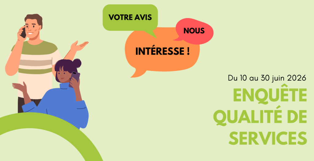 Enquête Qualité de Service 2026 SLIDER SITE INTERNET
